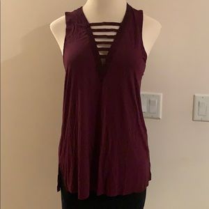 American eagle ladder vneck tunic tank XL